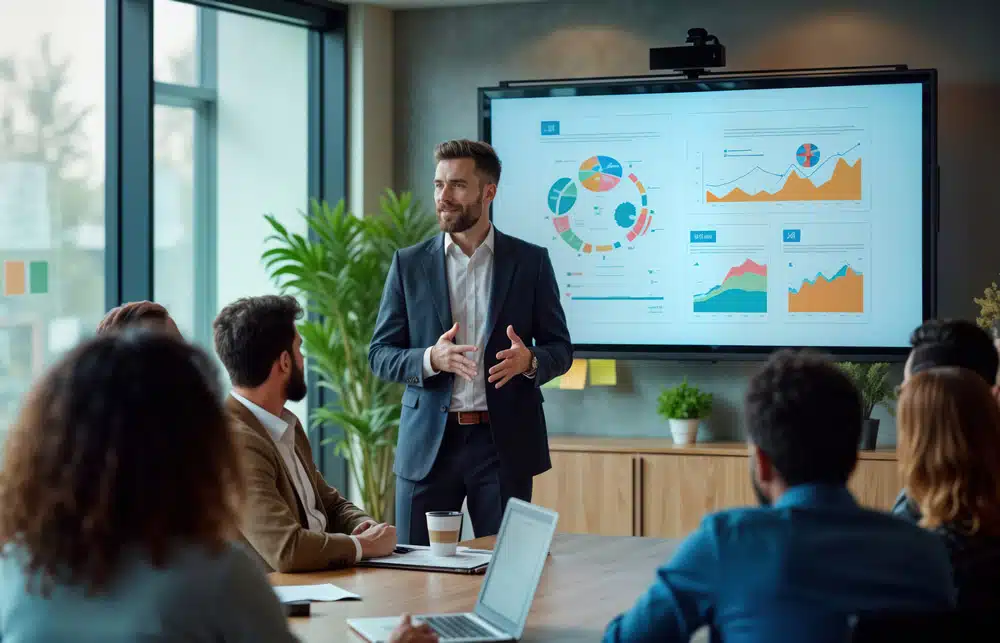 Interactive business presentation