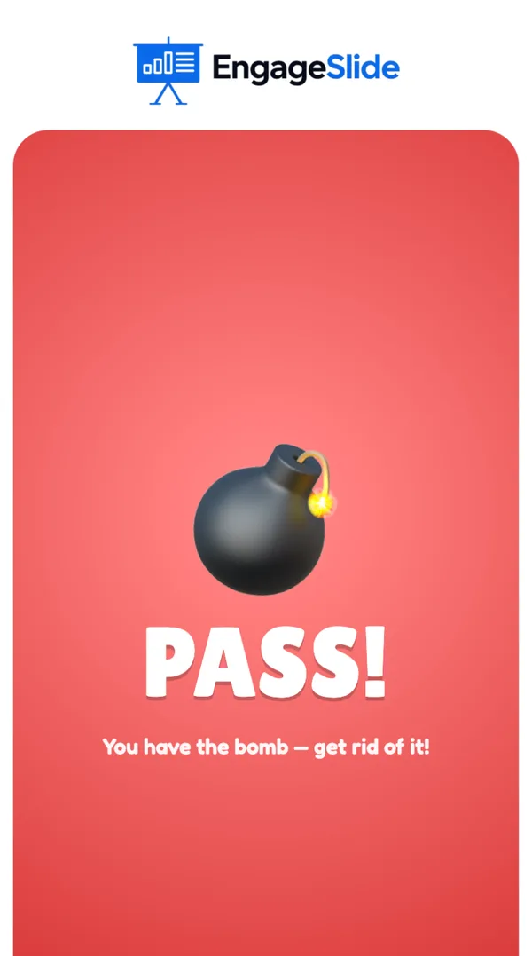 لديك القنبلة، اضغط على PASS!