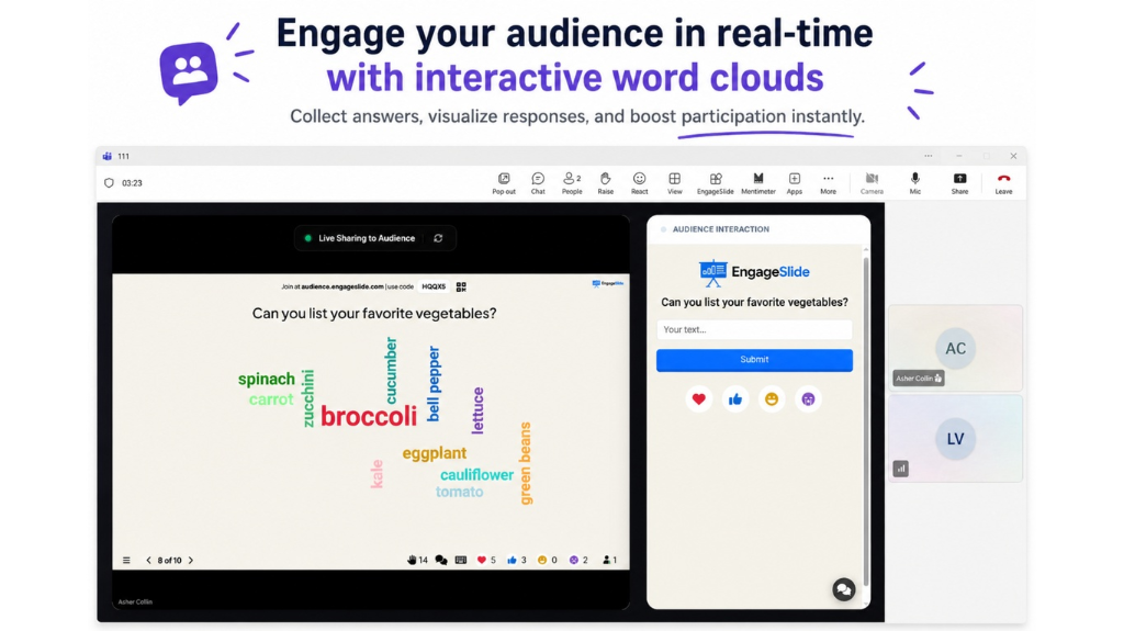 Interactive Word Clouds in Teams